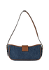 Denim Sling Bag, &pound;430, Handbags, Blue, Denim, Back view